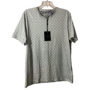 NWT Ted Baker Size 4 (8-10) Mid-Green Top Geometric